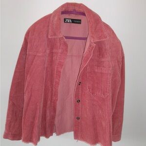 Zara Pink Corduroy Jacket